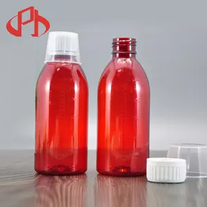 250ml Pharmaceutical Packaging Bottle Amber Pharmaceutical Syrup Bottle Cough Medicine Bottle