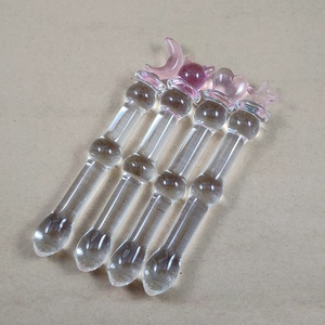 Herzform Glas <span class=keywords><strong>dildo</strong></span>, Diamant Anal Sexspielzeug, Anal Plug Vagina Butt Plug für 2019 New Sex Toy Market - Product Image 5
