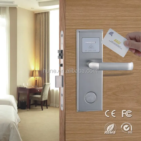 HUNE Smart Rfid Card Hotel Lock rfid di alta qualità nuovo sistema di chiusura della porta di sicurezza programmabile