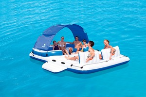 Bestway 43105 PVC 물 풍선 얼음 양동이 떠 다니는 섬 수영장 해변 플로트 워터 라운지 - Product Image 3