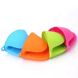 Trẻ Em Không Thấm Nước Silicone Lò Nướng Mitts Đen