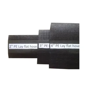 Fibre reinforcement weather resistant pe 3'' layflat hose