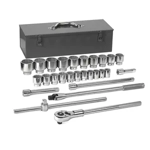 3/4-Inch Drive 12 Point Socket Set, 27-Piece