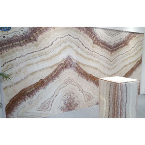 China precio de fábrica noble pisos casa rayas líneas blanco rosa Iris ónix Losa - Product Image 1