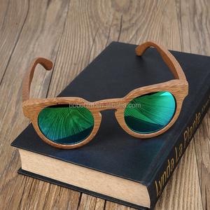 Free Shipping Custom Bamboo Green <strong>Sunglasses</strong> With <strong>Wooden</strong> Box Packing - Product Image 3