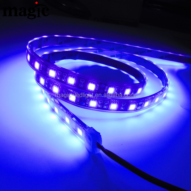 Ultraviolet 12V 24V SMD5050 IP20 IP65 IP68 IP67 390NM 365nm Black Light UV LED Strip with Voice Control USB Copper Epistar