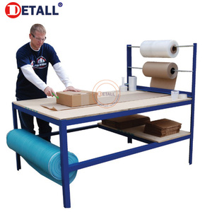 Detall-Gudang Pabrik Workstation Meja Pengepakan Meja Kerja Bangku Kerja