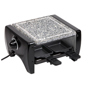 Grill électrique à <span class=keywords><strong>raclette</strong></span> <span class=keywords><strong>avec</strong></span> <span class=keywords><strong>pierre</strong></span> pour usage domestique, doté d'un contrôle de température <span class=keywords><strong>avec</strong></span> affichage numérique et surface antiadhésive - Product Image 1