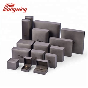 सस्ते कस्टम लोगो मुद्रित कृत्रिम चमड़ा कागज गहने उपहार बक्से - Product Image 1