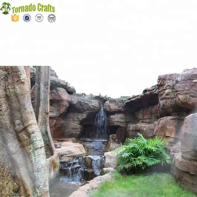 big landscape rocks artificial rock waterfall fiberglass landscape rocks for landscaping