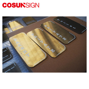 Cosun Hiện Đại Văn phòng bàn Tên tấm khắc Kim Loại Acrylic dấu hiệu đồng thau kết thúc đồng phục phong cách dễ dàng cài đặt 1 năm bảo hành - Product Image 2
