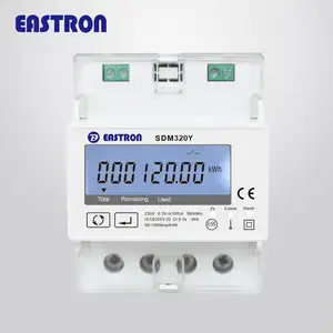 SDM320Y Meteran Listrik Pintar, Layar LCD RTU Modbus Digital 1 Fase RS232