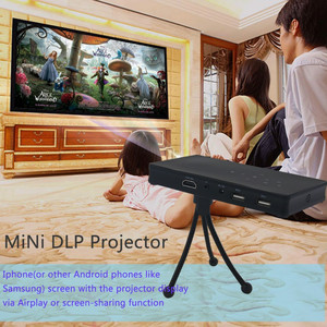 Home cinéma Projecteur <span class=keywords><strong>Full</strong></span> <span class=keywords><strong>HD</strong></span> <span class=keywords><strong>1080</strong></span> <span class=keywords><strong>P</strong></span> Smart Mini Projecteur Soutien 4 K, H-DMI pour L'éducation D'affaires et Home Cinéma - Product Image 6