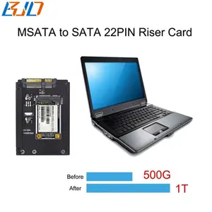 Adaptador mSATA SSD a SATA 3,0 de 22 Pines, convertidor de tarjeta 6Gbps para mini SATA SSD de 2,5 pulgadas