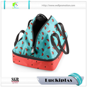 La bolsa de asas enrrollada del almuerzo aisló <span class=keywords><strong>los</strong></span> bolsos del compartimiento del refrigerador dos con la etiqueta conocida - Product Image 3