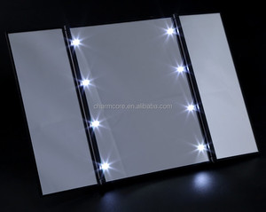 Gương Trang Điểm 8 Bóng LED, Gương Trang Điểm Có Thể Điều Chỉnh Gấp Gọn, Có Màn Hình Cảm Ứng - Product Image 2