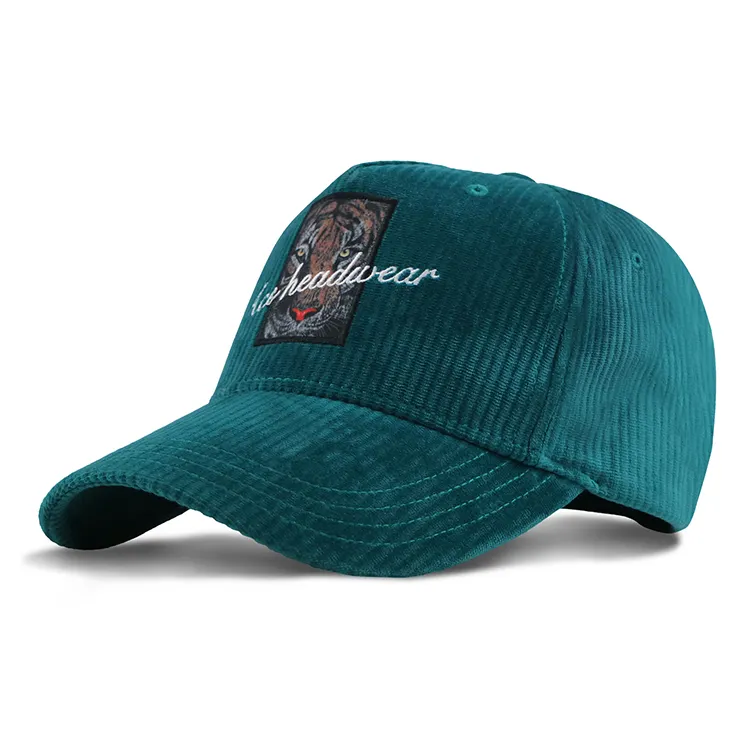 ACE собственный дизайн шляпы кепки хорошего качества со склада дешевые качественные 2D Вышивка вельветовые бейсболки для женщин и мужчин