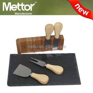 Planche à fromage en <span class=keywords><strong>ardoise</strong></span> en bois Offre Spéciale METTOR, <span class=keywords><strong>ardoise</strong></span>, ensemble de couteaux à fromage - Product Image 5