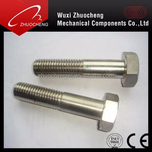 SS304 SS316 aço inoxidável parafuso de cabeça sextavada com rosca completa A2 A4 acabamento liso DIN933 - Product Image 5