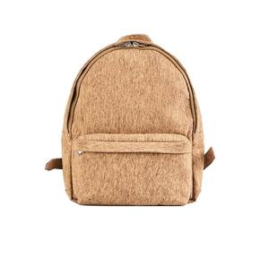 Design Cork Quilted Point <strong>Small</strong> <strong>Backpacks</strong> <strong>Black</strong> Beige Back Pack Travel School Bag for Girls - Product Image 1