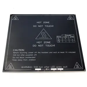 3D Printer MK3 Dasar Aluminium 300X300 Heatbed Double Power 12V 24V