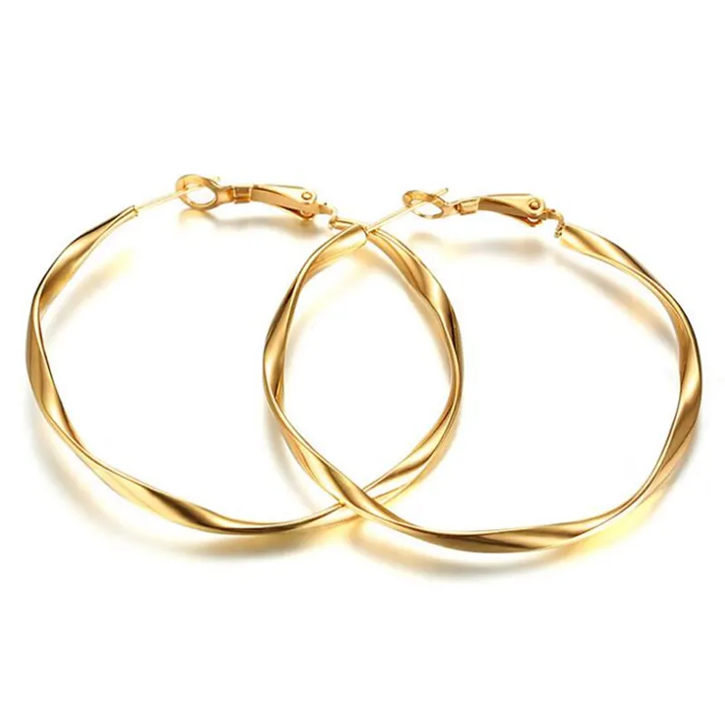Low MOQ Gold Studs Stainless steel Studs Women Simple Jewelry Number 8 Lucky knot Earring