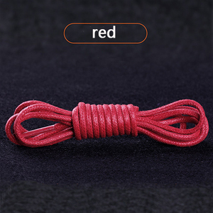 Nouveaux lacets de chaussures en cuir de 2.5mm de large de qualité professionnelle lacets ronds en coton ciré lacets de chaussures en cuir habillés - Product Image 6