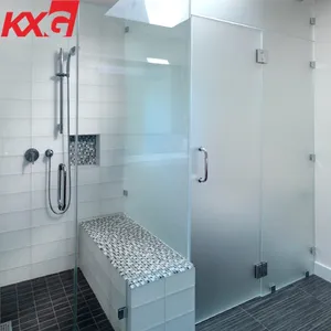 Kunxing rifornimento della fabbrica di vetro glassato acidato vetro temperato per porta del bagno