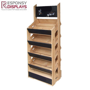 Thân Thiện Với Môi Có Thể Tháo Rời Di Động Có Thể Gập Lại Hiển Thị Mật Ong Đứng Cho Cửa Hàng Bán Lẻ Sàn Gỗ Tủ Lưu Trữ Cho Trung Tâm Mua Sắm Sử Dụng - Product Image 3