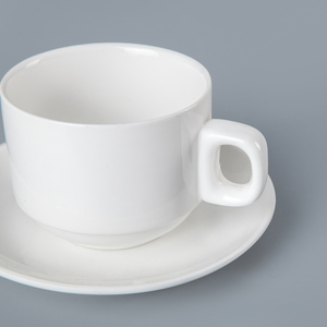 Moderno Bianco Hotel In Ceramica Tazze di Tè, Eco Friendly Hotel Insieme della Tazza di <span class=keywords><strong>Caffè</strong></span>/ - Product Image 2