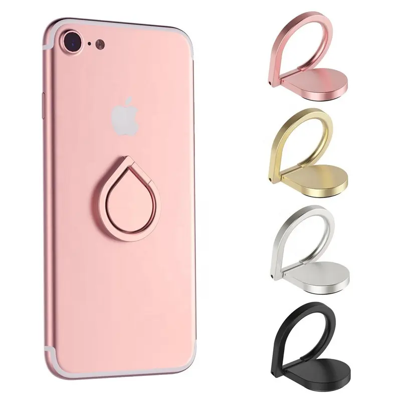 Metal Magnet Water Drop Mobile Cell Finger Ring Bracket Phone Stand Holder