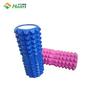 Amazon Foam Roller Hard Grid Hy Een Logo Op Holle Schuim Roller Hollow Ronde Eva + Pvc Of Abs 850 G 14Cm * 33Cm HYR-007 Cn; jia