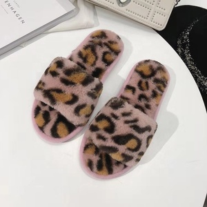2019 di stile Della Corea di modo di scarpe per la casa pantofole giallo sveglio sexy della stampa del leopardo scivoli <span class=keywords><strong>sandali</strong></span> - Product Image 2
