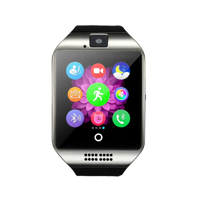 Q18 खेल घड़ी स्मार्ट TF कार्ड फोन जीएसएम कैमरा एंड्रॉयड पहनने योग्य उपकरणों के लिए स्वास्थ्य घड़ी स्मार्ट फोन स्मार्ट घड़ी