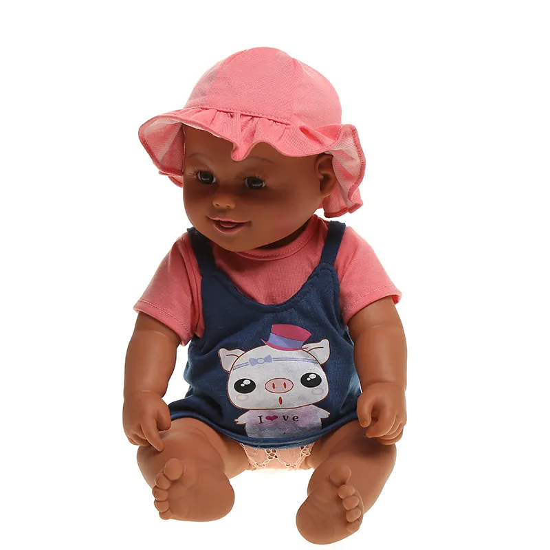 Gerçekçi 20 inç ağlama ve gülen bebek dolması peluş oyuncak sevimli yumuşak oyuncak yeniden doğmuş bebek bebek