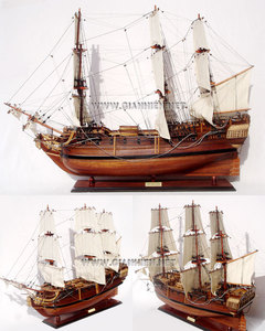 Maqueta de Barco de Madera HMS PANDORRA, 81L X 19W X 70H cm, Modelo TS0103W, para Edades de 5 a 7 Años - Product Image 3