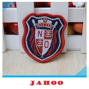 Alta densidad remiendo tejido <span class=keywords><strong>marca</strong></span> barato Custom Patch Patch con plata hilo de bordar - Product Image 1