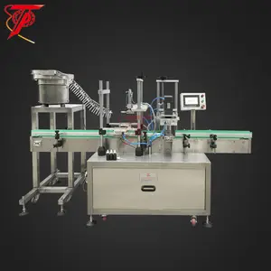 Trigger honey auto twist off lug capping machine with vibrating cap feeder