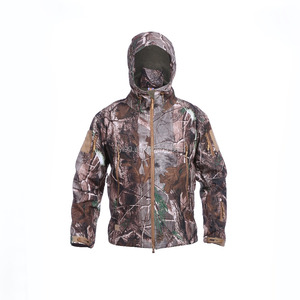 100% Polyester Waterproof Softshell <strong>Jacket</strong> Real Tree <strong>Camo</strong> <strong>Jacket</strong> - Product Image 1