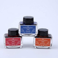 Encre pour stylo de calligraphie 10 couleurs encre pour stylo à plume jeu d'encre dessin Non carbone écriture Art artisanat calligraphie encres bouteilles 15ml bouteille