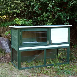 Wooden hutch designs china custom printing handmade rabbit cages eco-friendly wooden rabbit  house