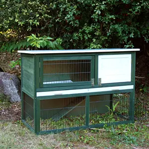 Çin Özel Baskı El Yapımı Tavşan Kafesleri Ahşap <span class=keywords><strong>Hutch</strong></span> Tasarımlar - Product Image 1
