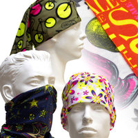 En gros, cache-cou tubulaire personnalisé 25x50cm en microfibre de polyester sans couture, utilisable comme cache-visage et bandana