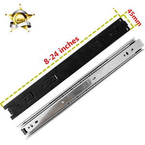 Rieles Telescópicos de Extensión Completa de 45 mm de Ancho, con Rodamientos de Bolas, para Cajones de Muebles - Product Image 2