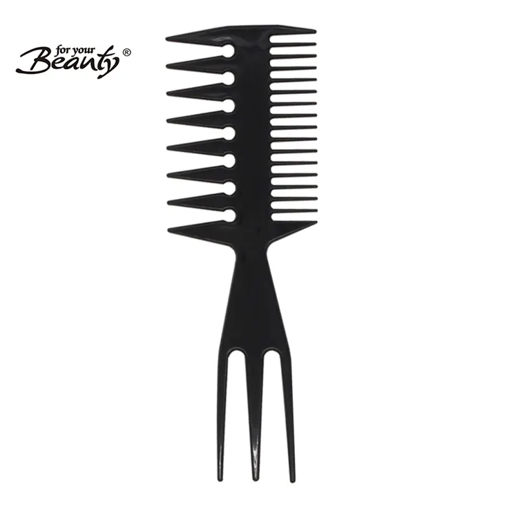 3 em 1 Professional Arrelia Pentear O Cabelo Pente De Dentes Largos Pente de Tintura para Pic