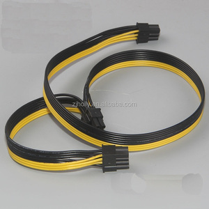 Pcie 6 Pin Naar Dual 8 Pin 6 + 2 Pin Connectoren Grafische Kaart 60 + 20Cm 18 Awg Kabel Psu Riser Adapter Kabel Voor Ether Machines - Product Image 4