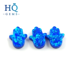 <span class=keywords><strong>Pietra</strong></span> <span class=keywords><strong>di</strong></span> <span class=keywords><strong>Opale</strong></span> Hamsa Blu Scuro/Chiaro, Mano <span class=keywords><strong>di</strong></span> Fatima in <span class=keywords><strong>Opale</strong></span> per Collana - Product Image 5