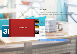 Magia personalizada de google 4 k ultra hd wifi smart t95u se quad core android 6.0 tv box de 2 gb de ram amlogic s905x - Product Image 5