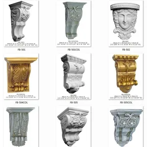 Corbel Mahkota Poliuretan, Cetakan Mahkota Dekoratif Harga Bagus Cantik Modern Baru