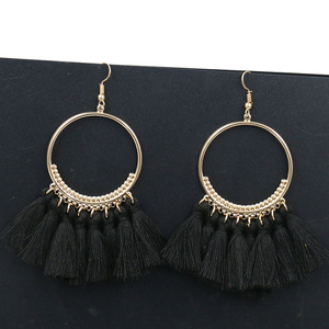 YWMT 2018 gran círculo exagerar de aleación de Día de San Valentín Romance borla pendientes para las mujeres - Product Image 6